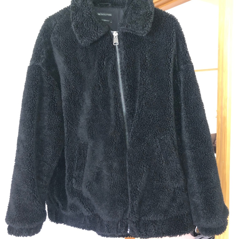 Black Urban Outfitters Teddy Jacket!